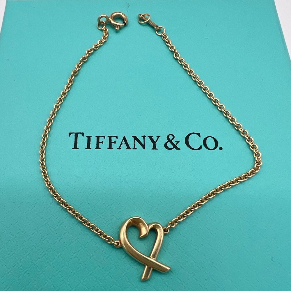 🔴Authentic TIFFANY & CO Gold 750 PALOMA PICASSO Loving Heart Bracelet🔴 - Picture 5 of 10
